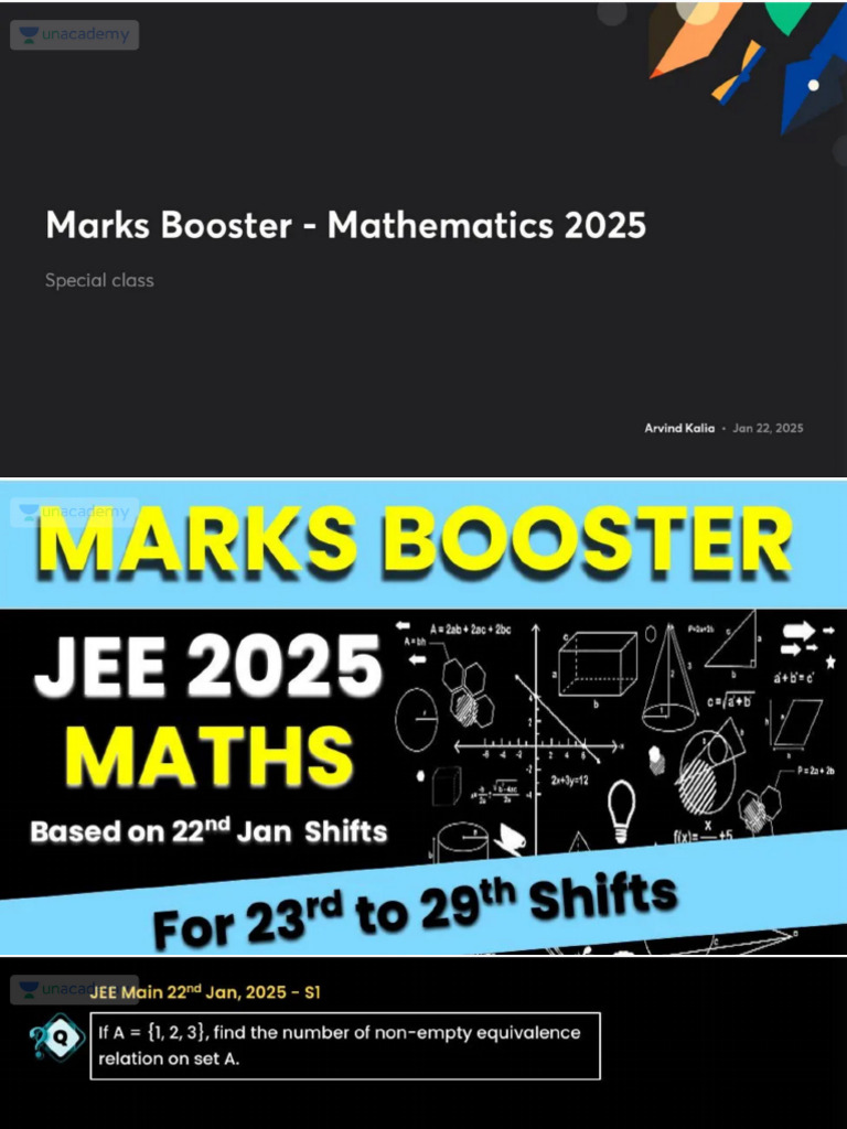 Marks Booster Mathematics 2025 No Anno | PDF