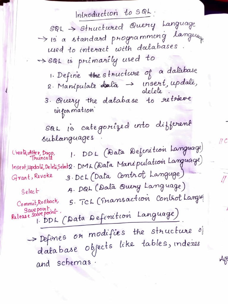 Introduction to SQL Structured Query Language | PDF | Data Management ...