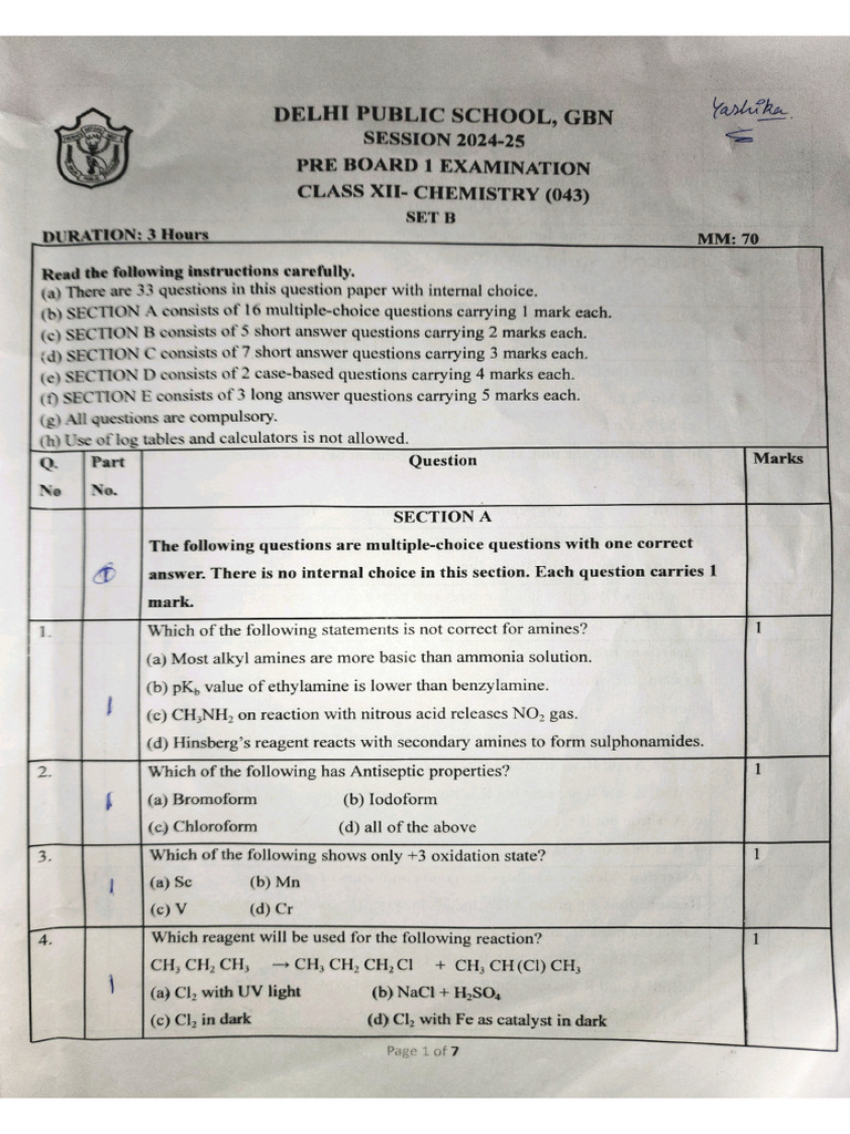 Chem Pb1 | PDF