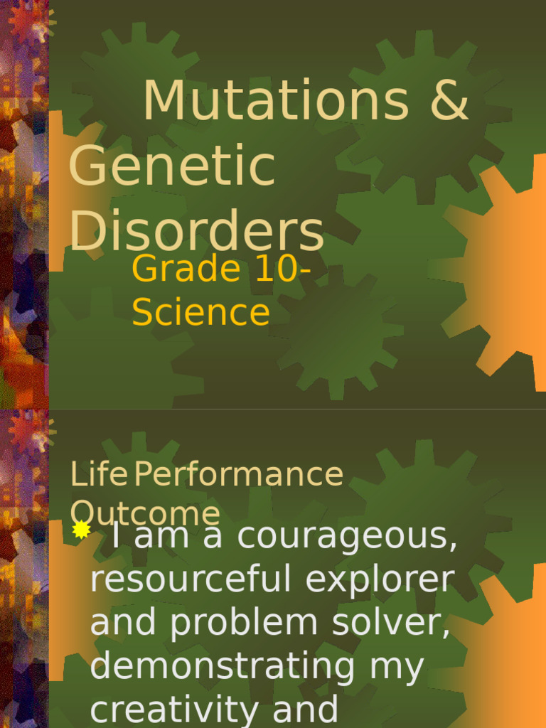 Understanding Mutations and Disorders | PDF | Mutation | Genetics