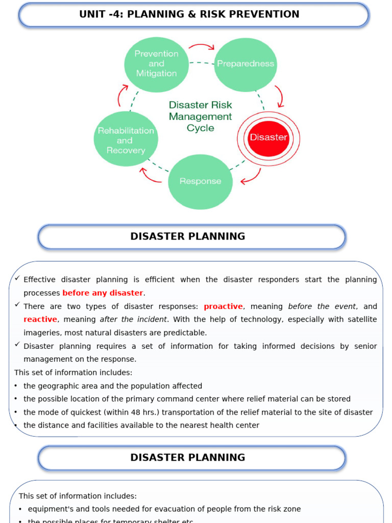 Disaster Planning and Risk Management Guide | PDF | Drought | Emergency ...