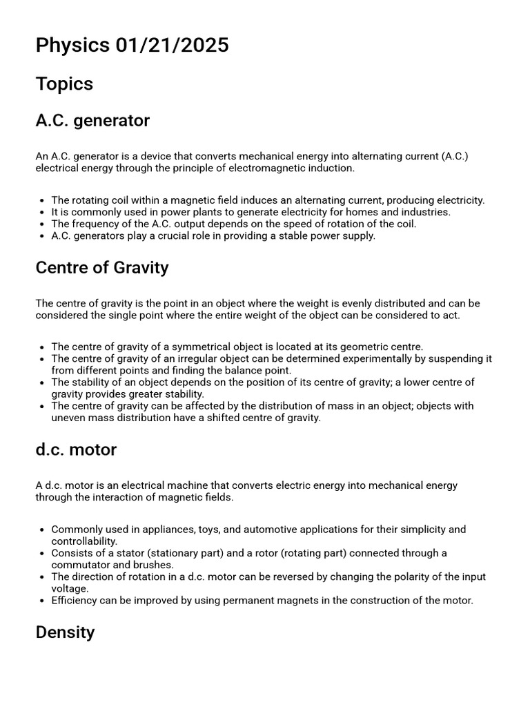 Key Physics Concepts Explained | PDF | Radioactive Decay ...