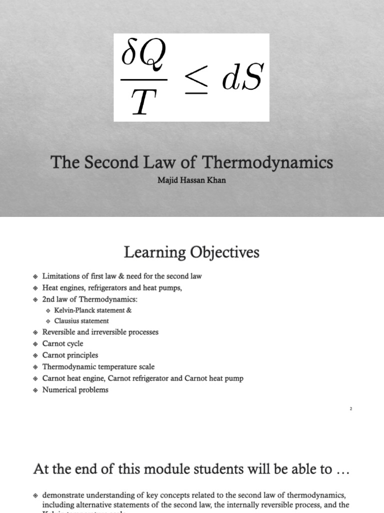 Understanding the Second Law of Thermodynamics | PDF | Heat | Second ...