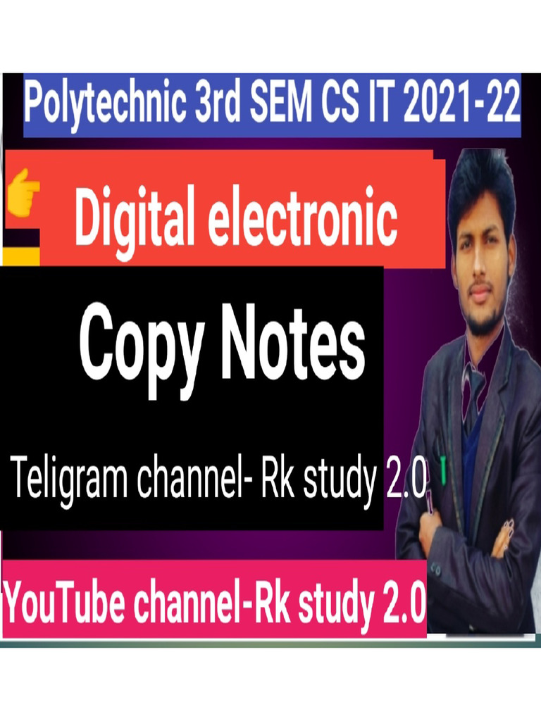 Digital Electronic 3rd Sem Notes | PDF