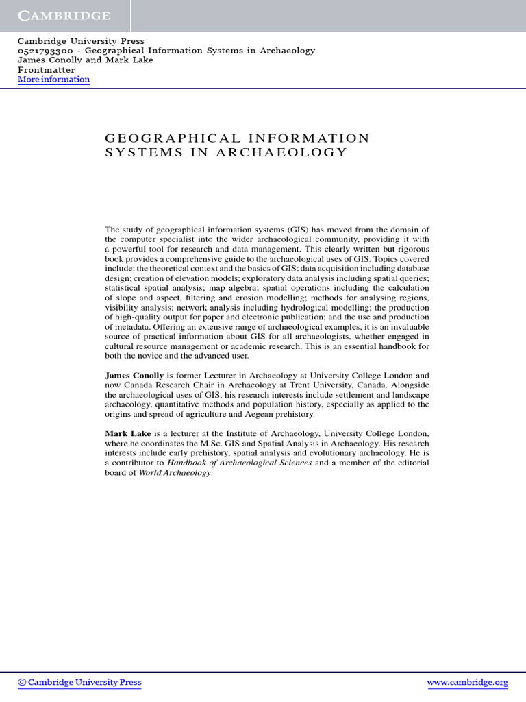Frontmatter | PDF | Geographic Information System | Spatial Analysis