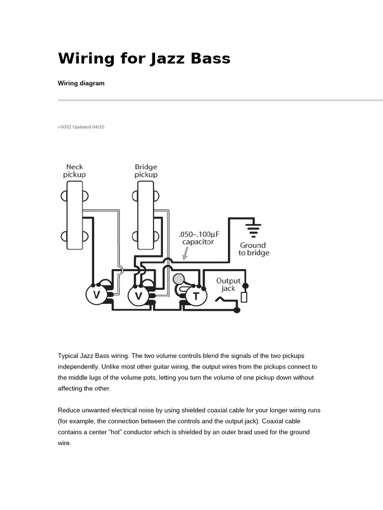 Wiring For Jazz Bass | PDF