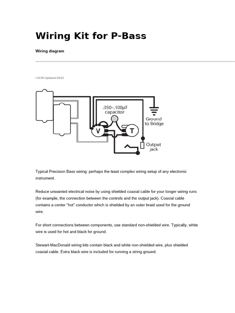 P-Bass Wiring Guide | PDF