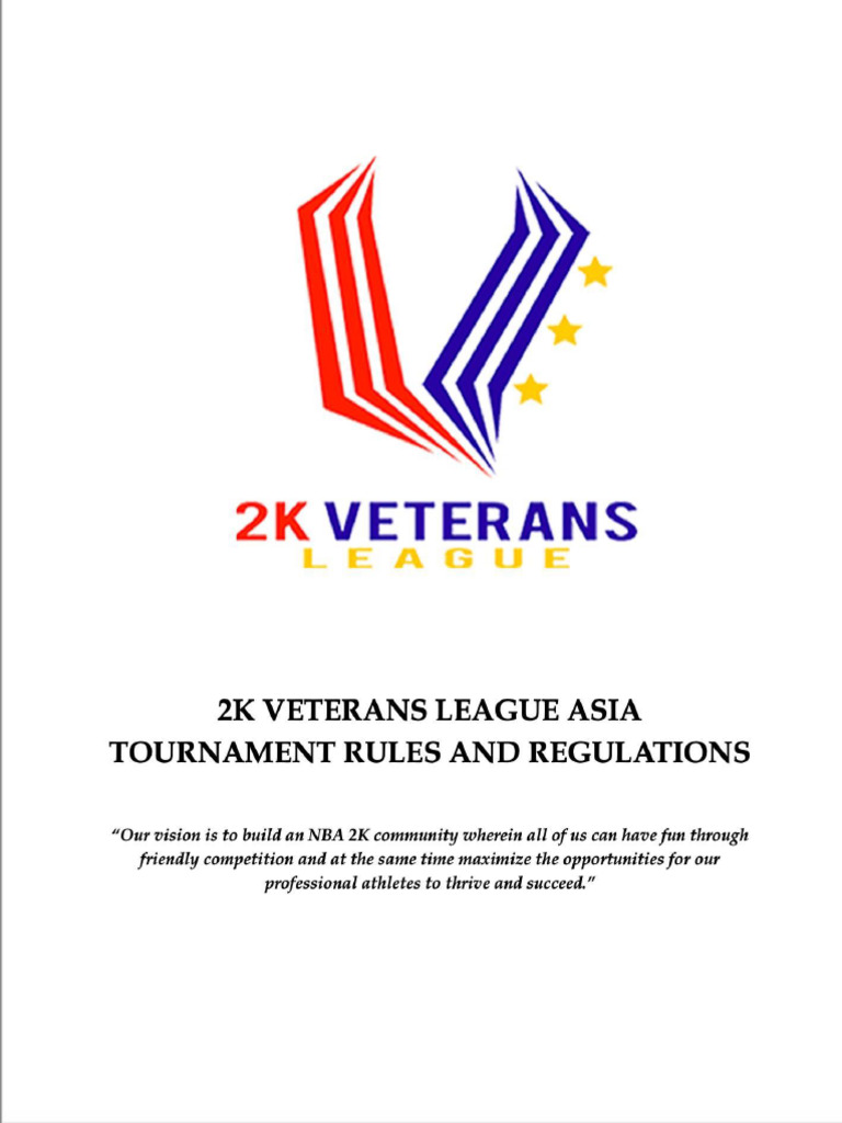 2k Veterans League Rulebook 2k25 | PDF
