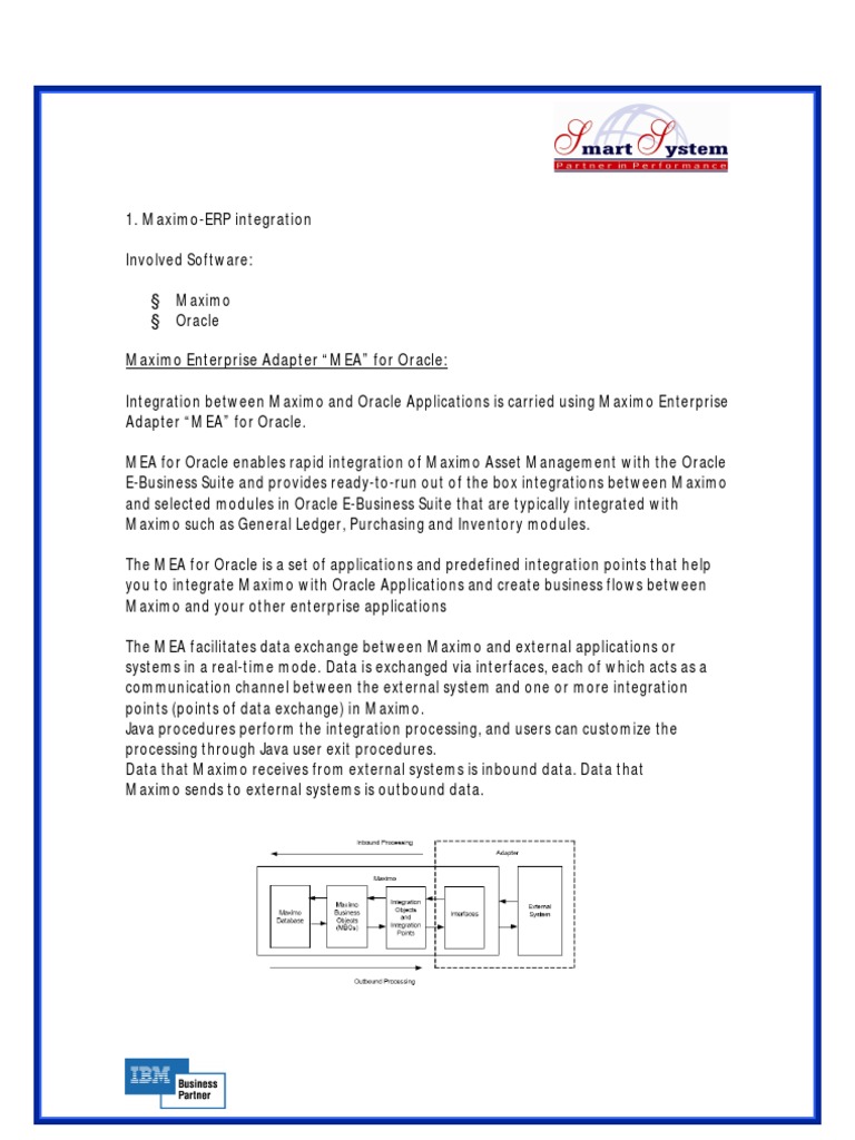 Maximo EAM Integration - IMP Document | PDF | Databases | Oracle ...