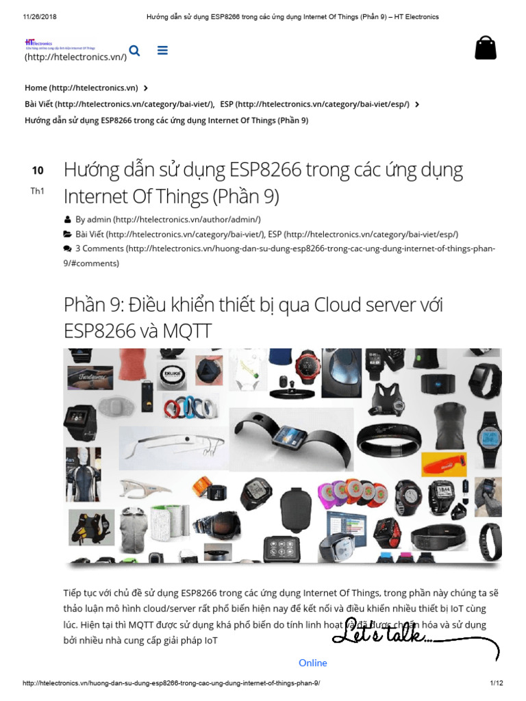 ESP8266 IoT_09_HTElectronics | PDF