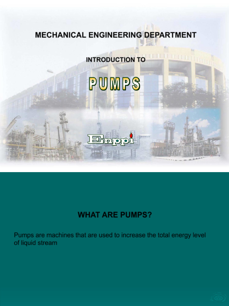 Overview of Pumps in Engineering | PDF | Pump | Liquids