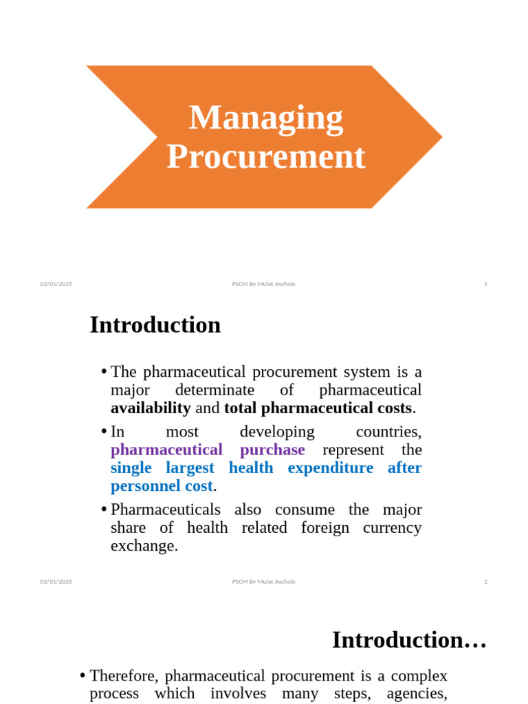 Effective Pharmaceutical Procurement Guide | PDF | Letter Of Credit ...