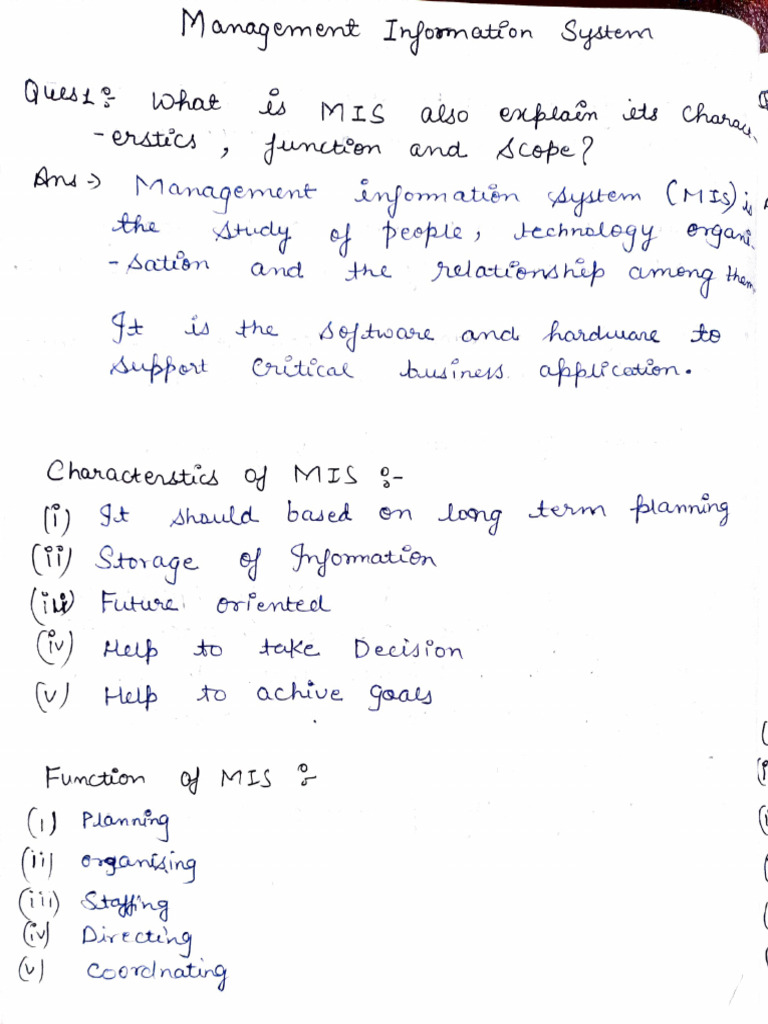 Management Information Systems Overview | PDF