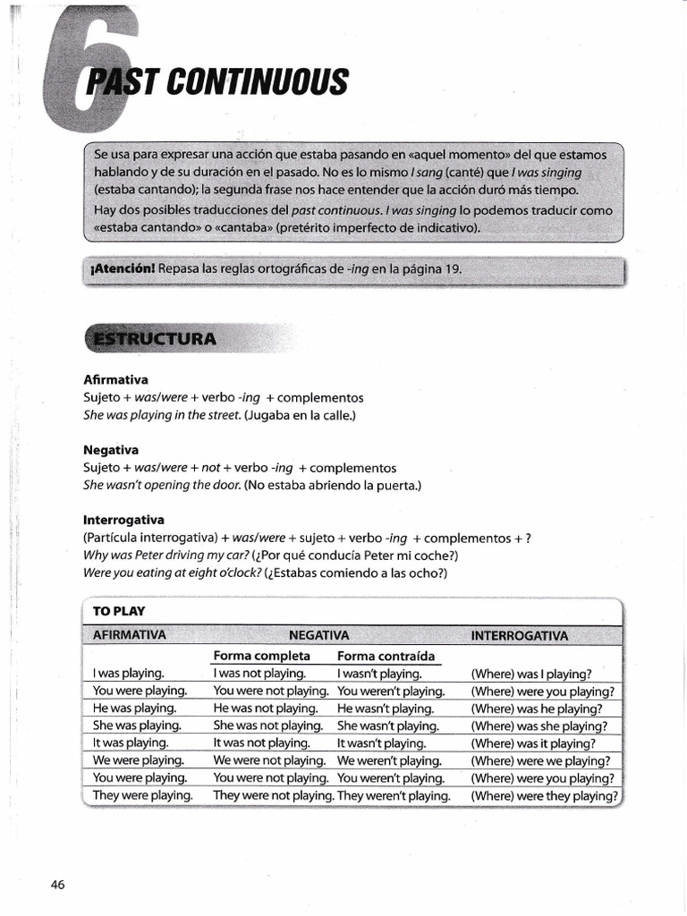 Past Continuous Tense Exercises Guide | PDF