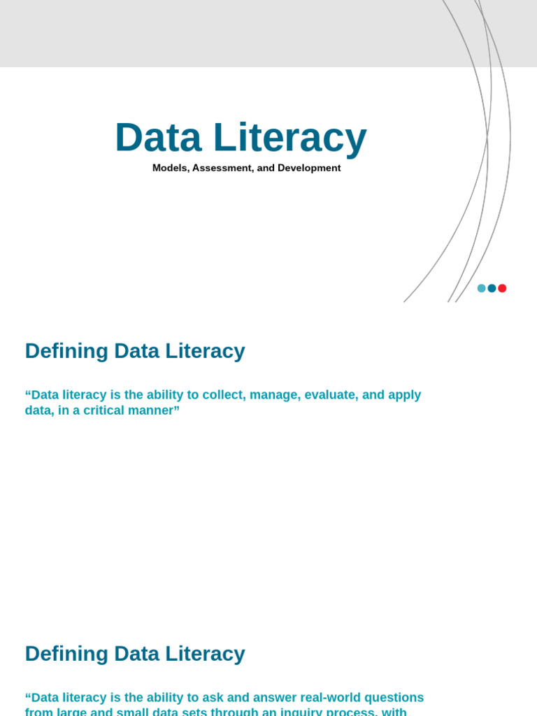 Understanding Data Literacy Skills | PDF | Data | Knowledge