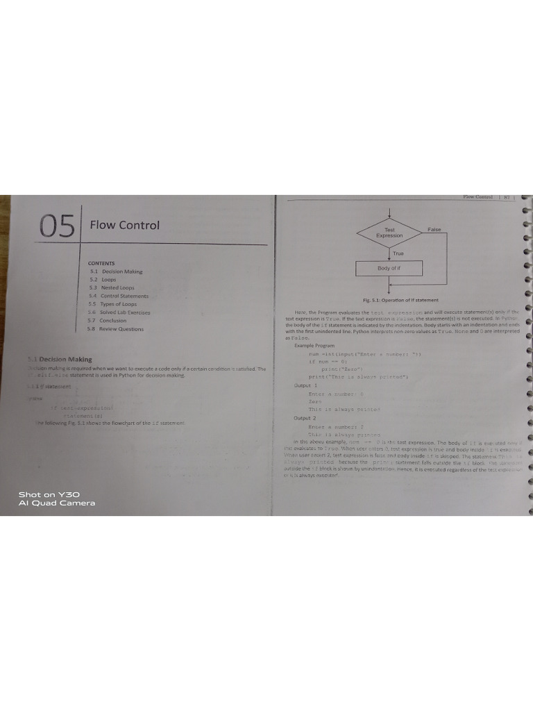 Notes of Python - Flow Control | PDF