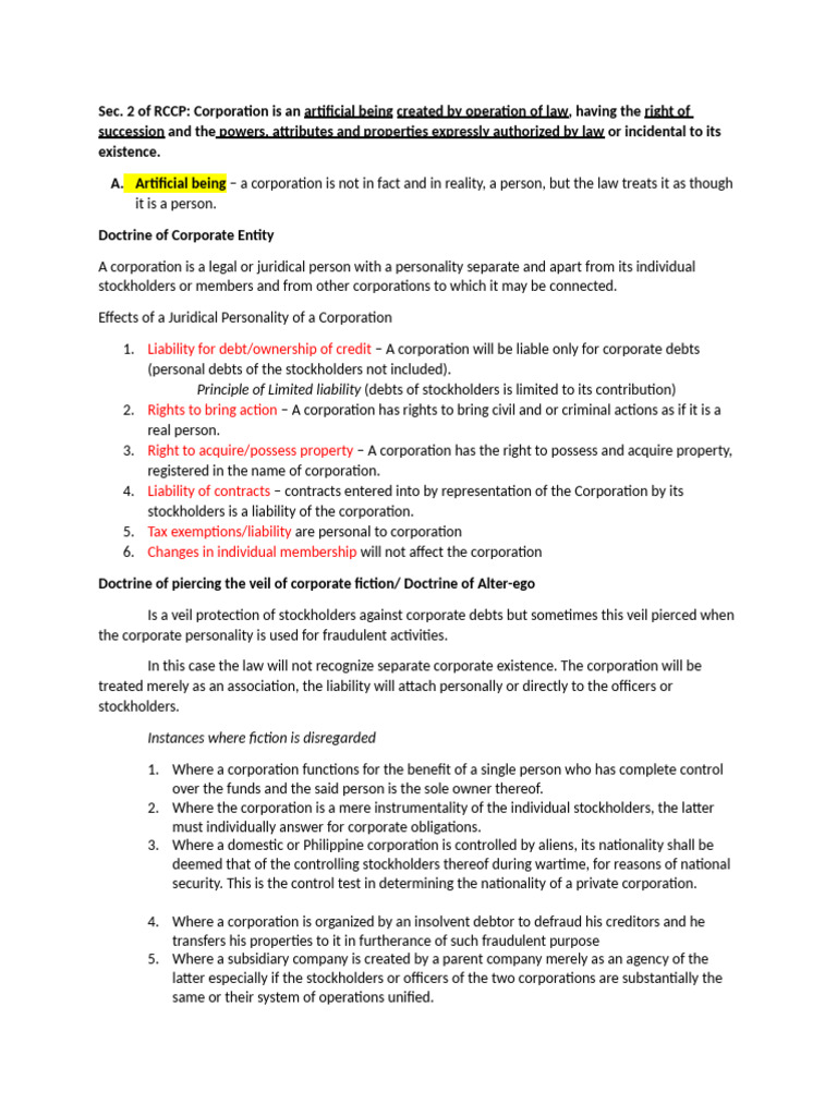 Understanding Corporate Law and Structure | PDF | Corporations | Stocks