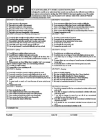 Neck Pain Disability Index Questionnaire