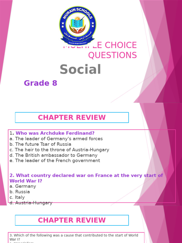 Form 2, chapter review | PDF | League Of Nations | German Empire