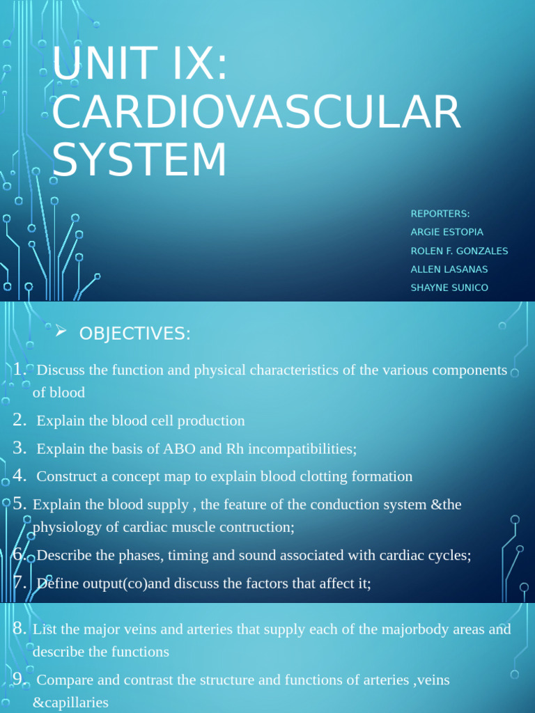 Overview of the Cardiovascular System | PDF | Heart Valve | Heart