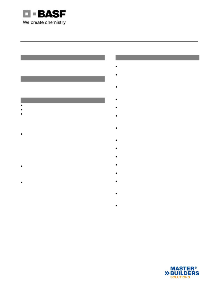 MasterTile 707: High-Performance Grout | PDF | Flooring | Tile