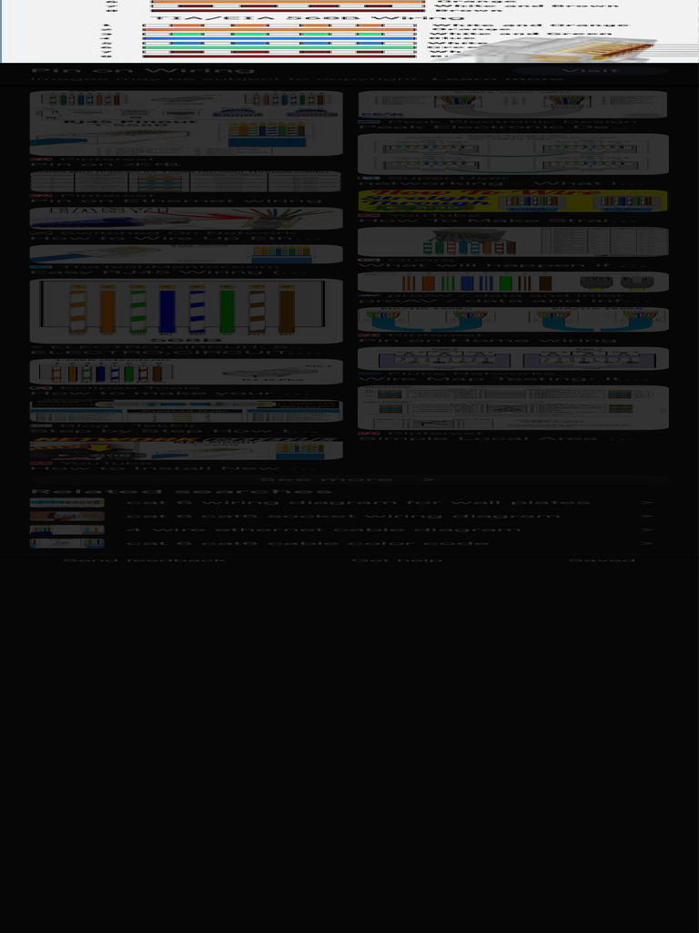 Ethernet Cable Wiring Diagram Cat 6 - Google Search | PDF