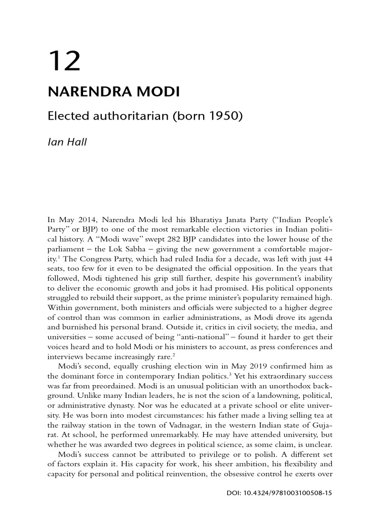Narendra Modi | PDF | Narendra Modi | Bharatiya Janata Party