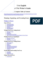 Planning, Organizing, and Presenting Essays - UVic