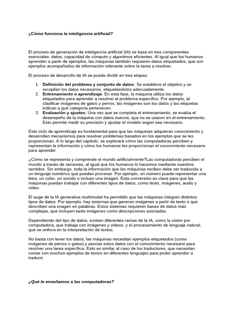 Fundamentos del Aprendizaje de IA | PDF | Inteligencia artificial ...