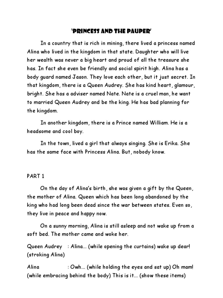 Princess and The Pauper PDF