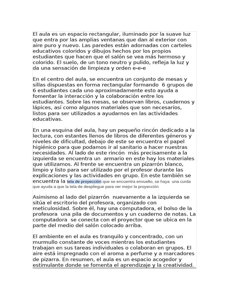 DETALLES Del Aula | PDF