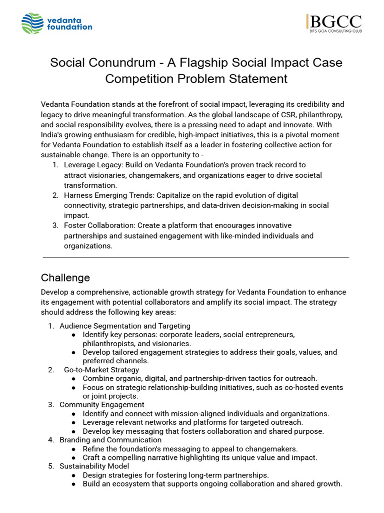 Vedanta Case Study | PDF | Sustainability | Innovation