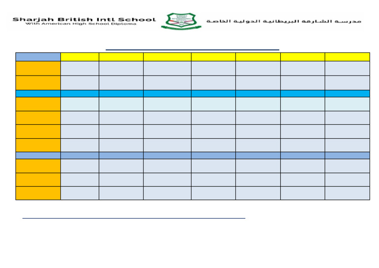 Term 2 Quiz Timetable Jan-Feb 2025 | PDF