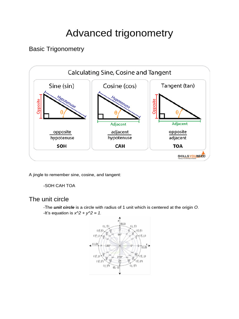 Advanced Trigonometry | PDF
