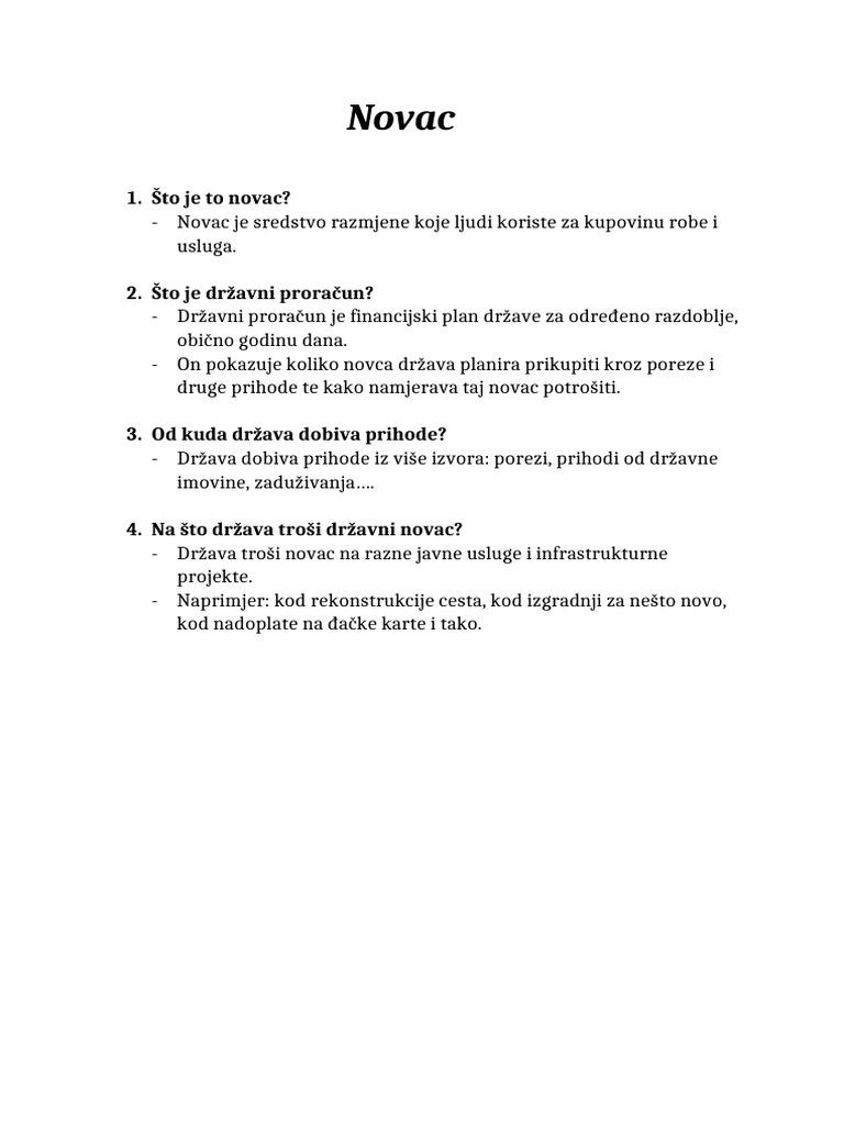 Novac | PDF