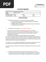 SK After-Activity Report Template | PDF