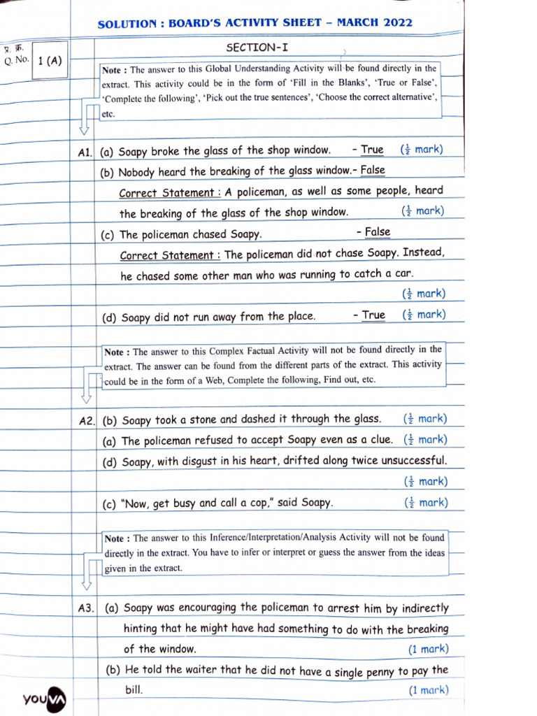 English Solution March 2022 | PDF | Poetry