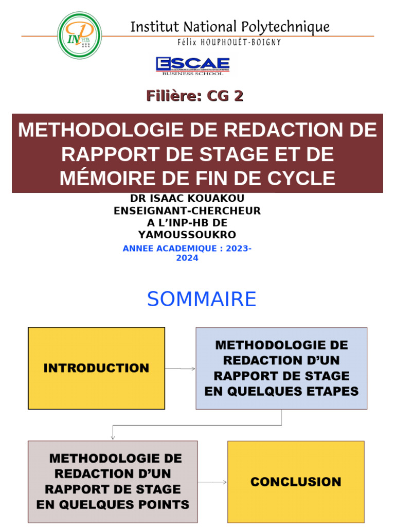 Méthodologie de Rapport de Stage | PDF | Dialectique | Science
