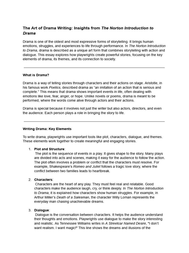 Untitled document | PDF | Play (Theatre) | Plot (Narrative)