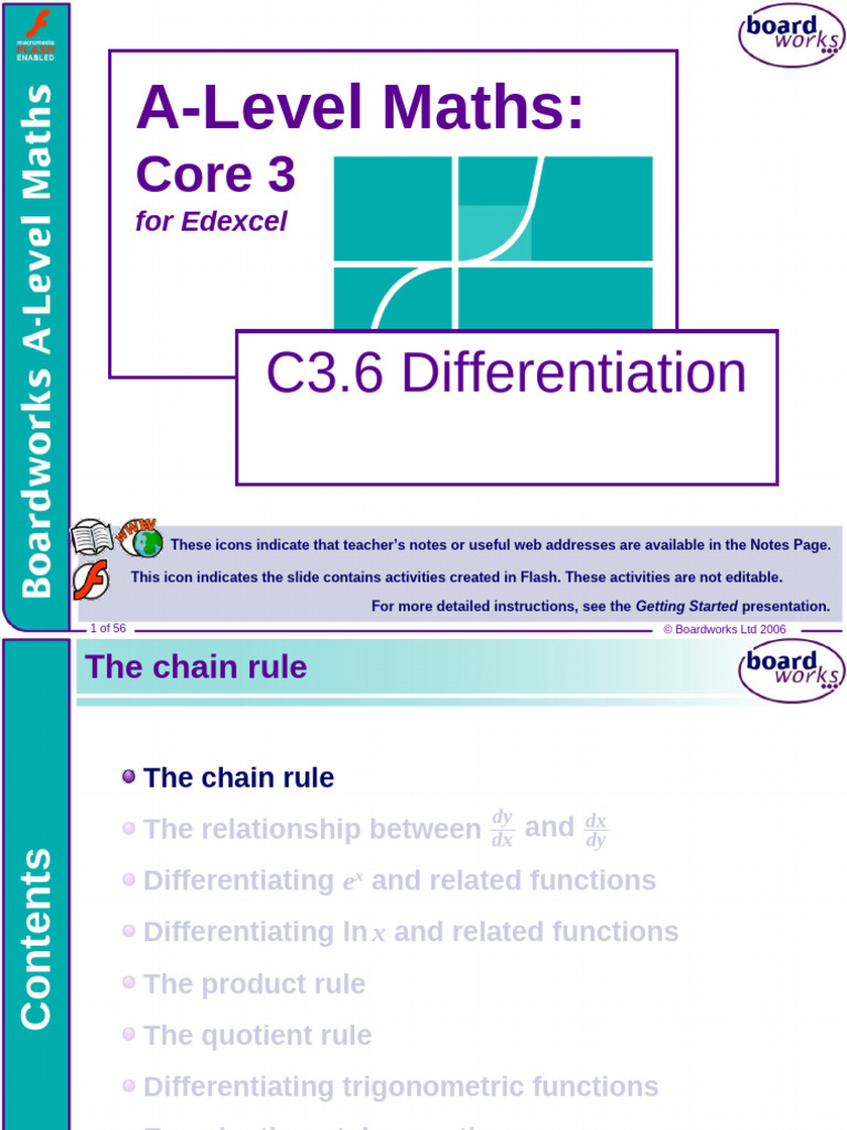 A-Level Maths: Differentiation Techniques | PDF | Trigonometric ...