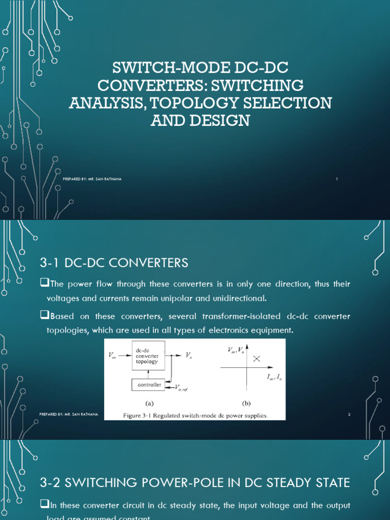 DC-DC Converter Topology Analysis | PDF | Direct Current | Electrical ...