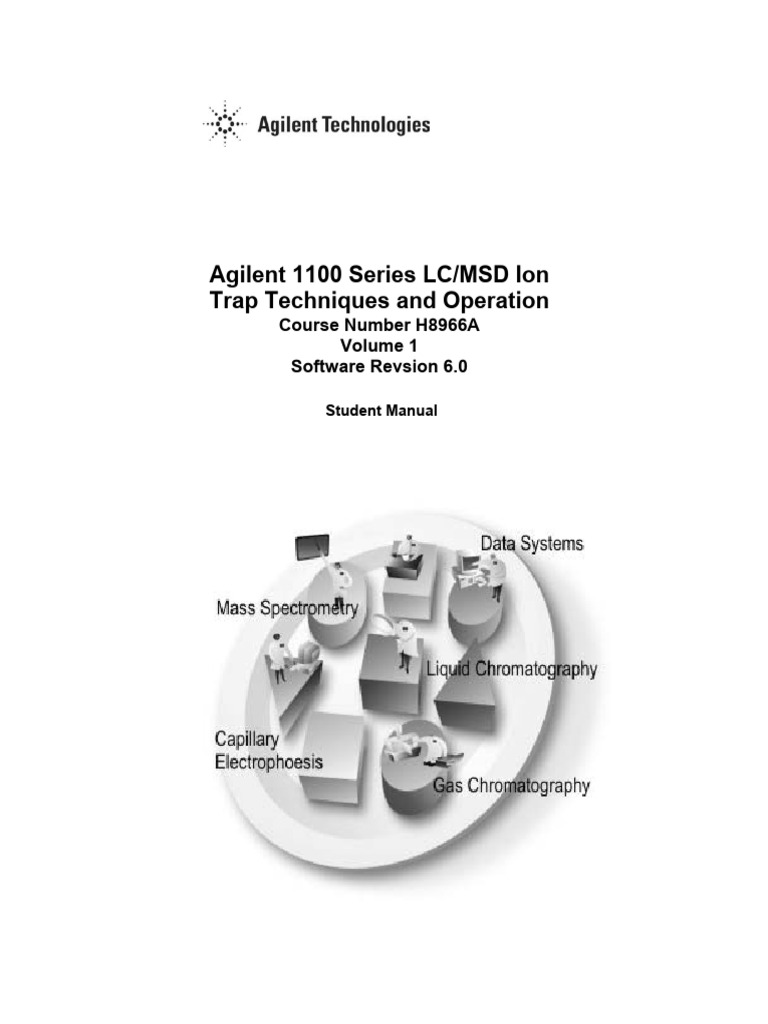 Agilent 1100 Series LC MSD Ion | PDF | Electrospray Ionization | Mass ...