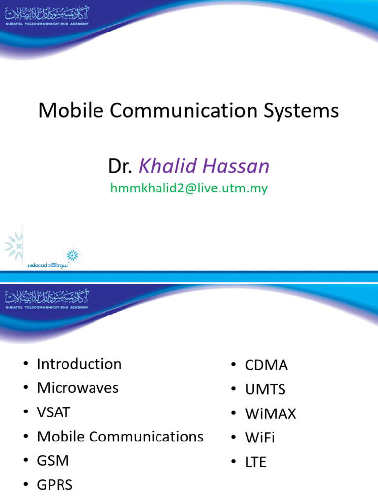 Overview of Mobile Communication Systems | PDF | Cellular Network ...