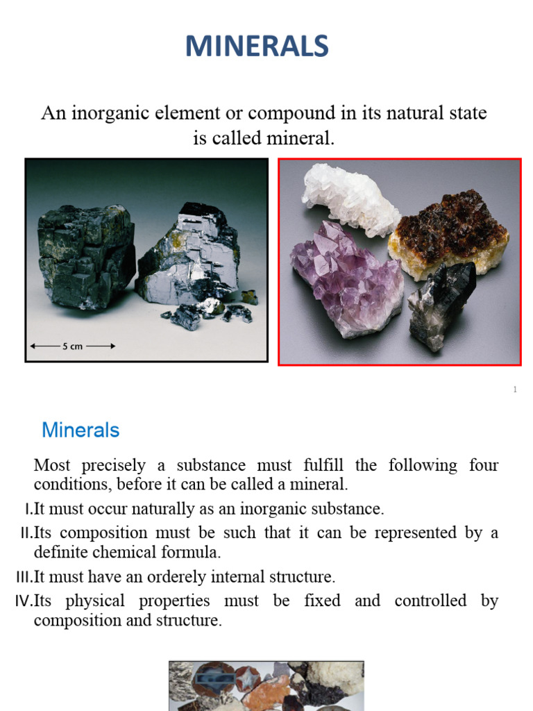 Understanding Mineral Properties and Uses | PDF | Minerals | Chemical ...