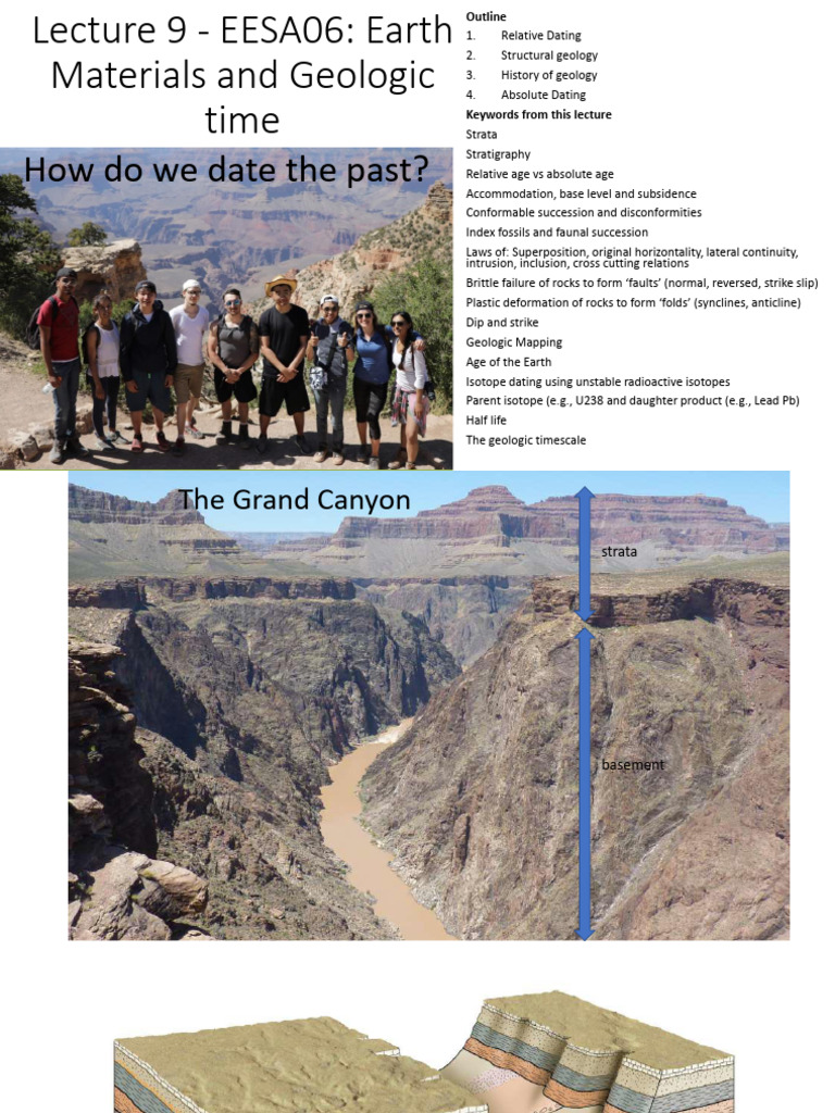 Lecture 9 - Geologic time - posted | PDF | Geology | Stratigraphy
