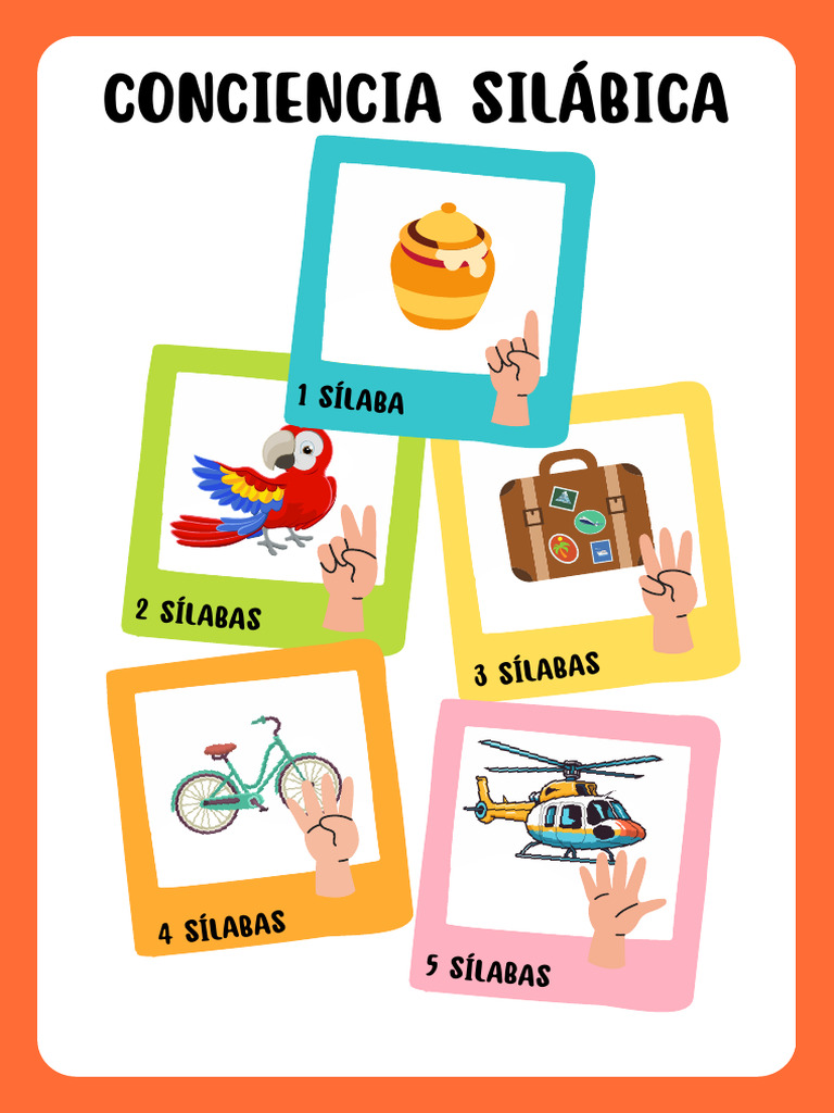 Actividades de Conciencia Silábica | PDF | Cocina | Alimentos