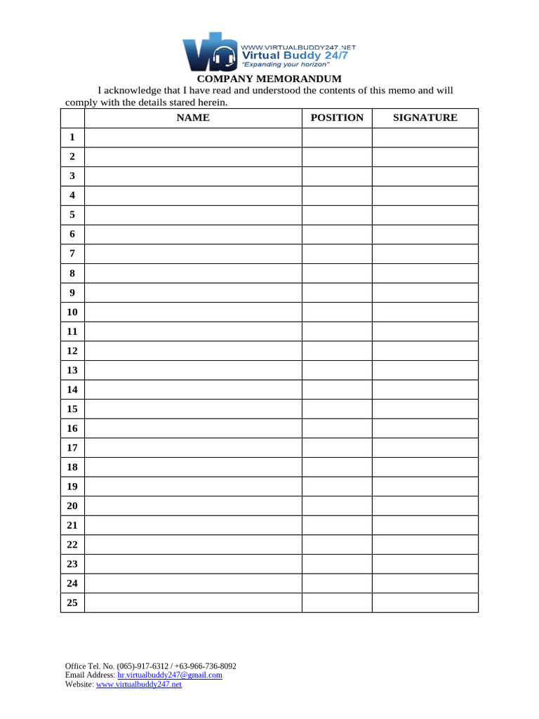 Sign Off Sheet | PDF