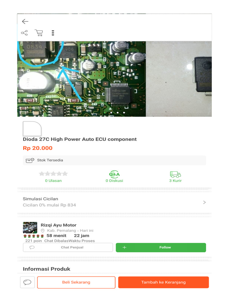 Dioda 27C High Power Auto ECU Murah | PDF
