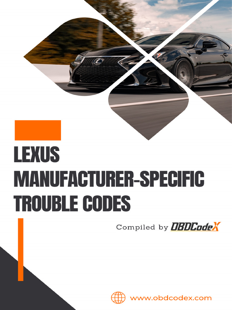 Lexus OBD2 Codes and Definitions List | PDF | Throttle | Land Vehicles