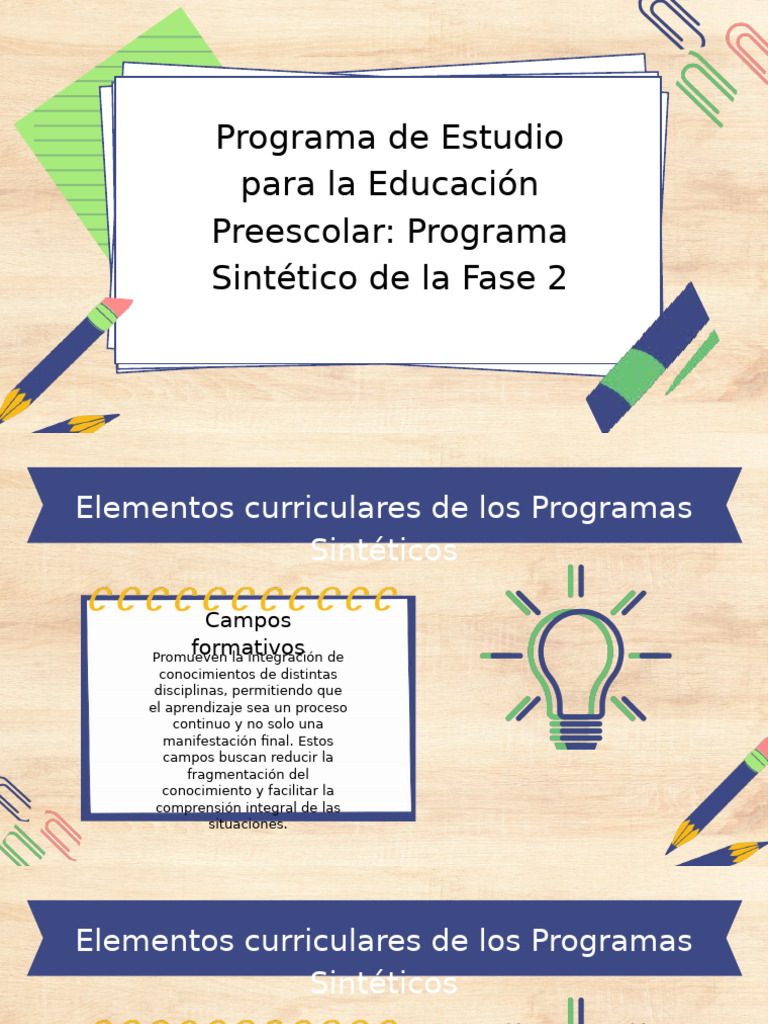 Educación Preescolar: Fase 2 | PDF | Aprendizaje | Educación de la ...